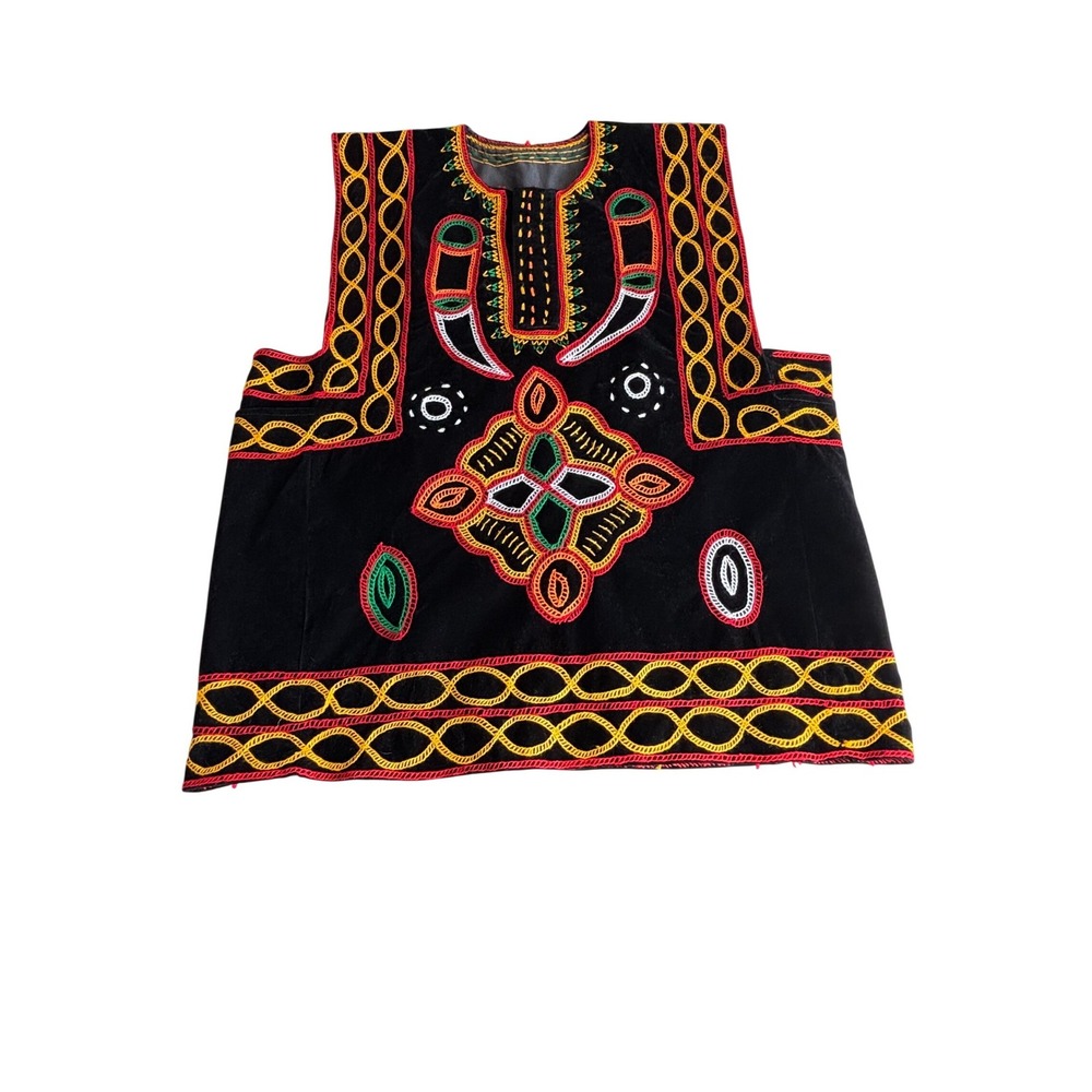 Handmade Toghu Traditional Bamenda Ndop Tunic African Wear Bamenda Festive M/L - Picture 3 of 10